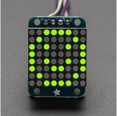 Adafruit Mini 0.7" 8x8 LED Matrix w/I2C Backpack - Yellow-Green Adafruit 19040398 Adafruit