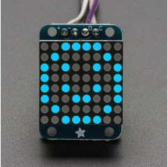 Adafruit Mini 0.7" 8x8 LED Matrix w/I2C Backpack - Blue Adafruit19040399 Adafruit