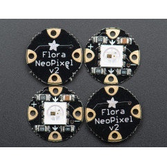 Adafruit FLORA Sewable RGB Smart Neo Pixel version 2 - Pack of 4 Adafruit 19040403 Adafruit