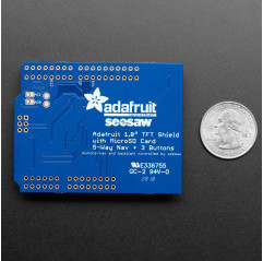Adafruit 1.8" Color TFT Shield w/microSD and Joystick - v 2 Adafruit19040412 Adafruit
