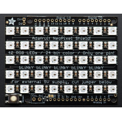 Adafruit NeoPixel Shield for Arduino - 40 RGB LED Pixel Matrix Adafruit19040418 Adafruit