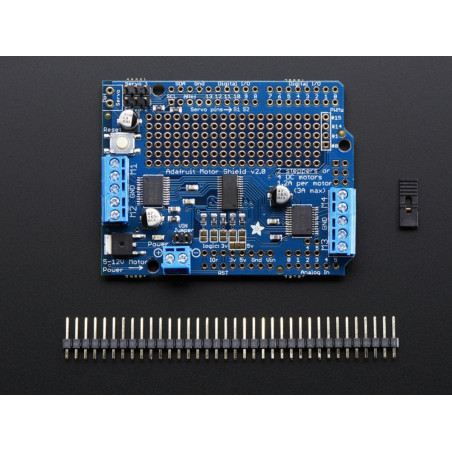 Adafruit Motor/Stepper/Servo Shield for Arduino v2 Kit - v2.3