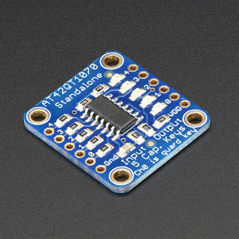 Adafruit Standalone 5-Pad Capacitive Touch Sensor Breakout Adafruit19040439 Adafruit