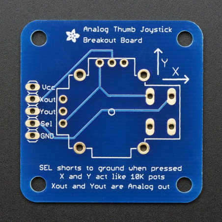 Adafruit Analog 2-axis Thumb Joystick with Select Button