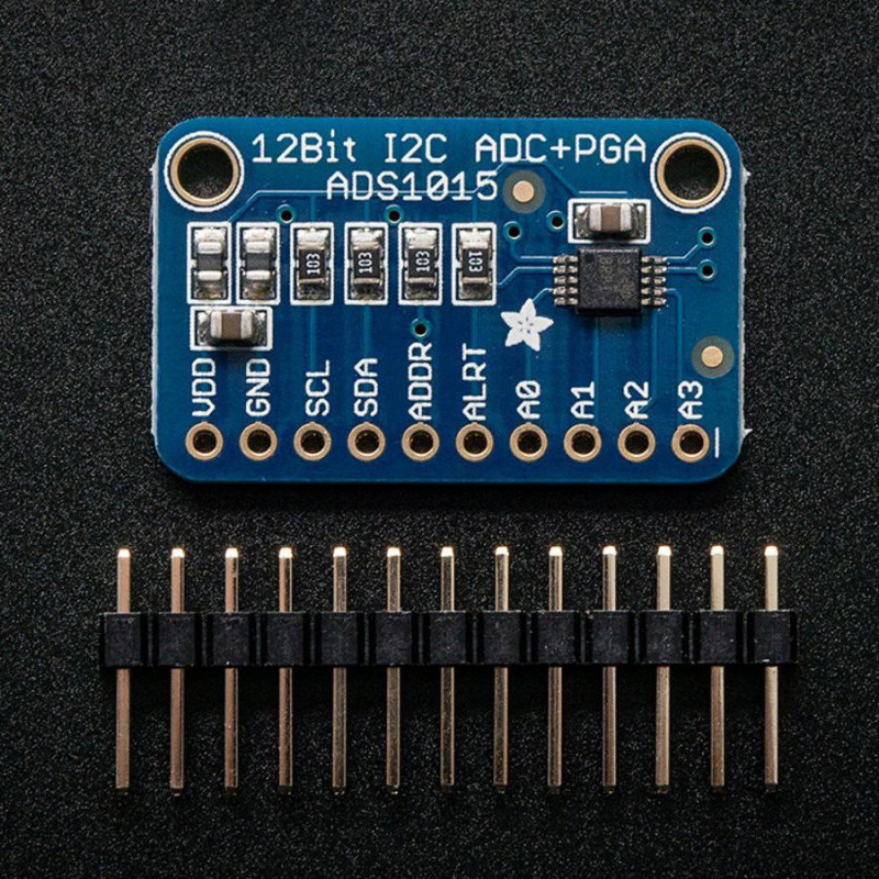 Adafruit ADS1015 12-Bit ADC - 4 Channel with Programmable Gain Amplifier Adafruit 19040459 Adafruit