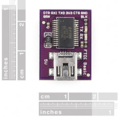 LilyPad FTDI Basic Breakout - 5V E-Textiles19020027 DHM