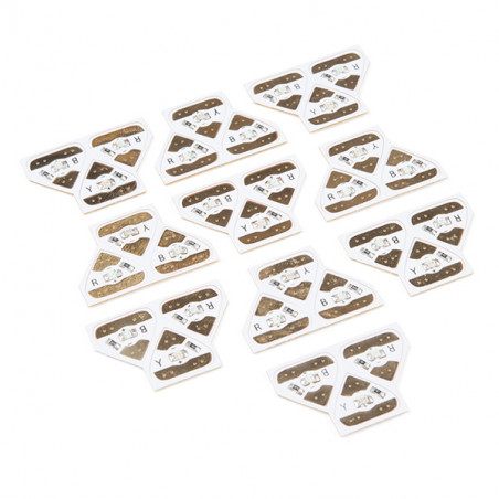 Chibitronics Red, Yellow, Blue LED MegaPack (30 Stickers) E-Textiles 19020045 DHM