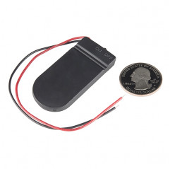 Coin Cell Battery Holder - 2xCR2032 (Enclosed) E-Textiles 19020049 DHM