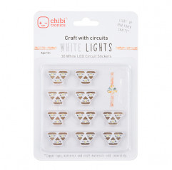 Chibitronics White LED MegaPack (30 Stickers) E-Textiles 19020053 DHM