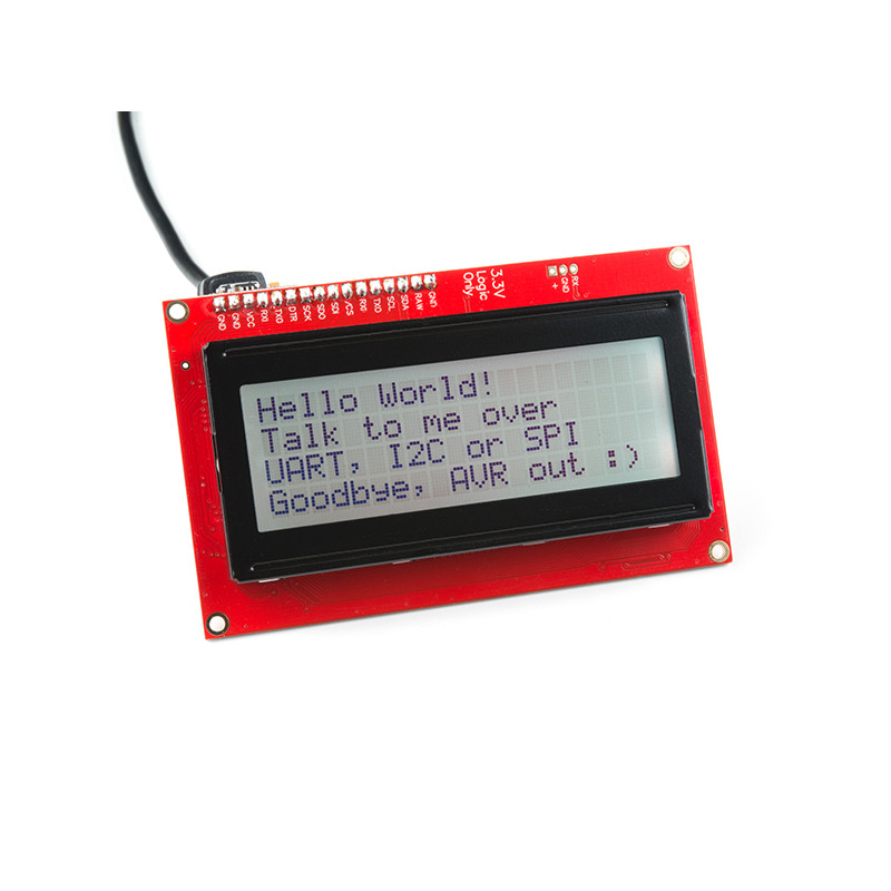 SparkFun 20x4 SerLCD - Black on RGB 3.3V SparkFun 19020210 DHM