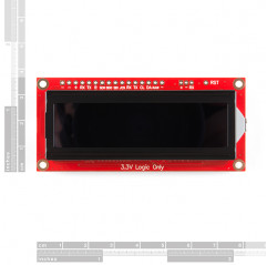 SparkFun 16x2 SerLCD - RGB on Black 3.3V SparkFun19020326 DHM