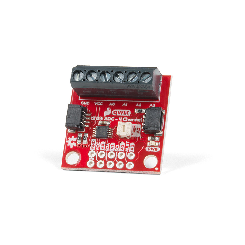 SparkFun Qwiic 12 Bit ADC - 4 Channel (ADS1015) SparkFun 19020346 DHM