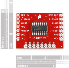 SparkFun Shift Register Breakout - 74HC595 SparkFun 19020501 DHM