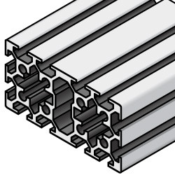 ▷ Perfil de Aluminio Ranurado 40x40 Tipo-I Ranura 5