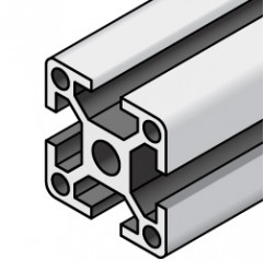 SERIE 5 - 6 mm ranura - CORTE A MEDIDA Perfiles estructurales - perfiles de aluminio extruido anodizado Serie 5 (ranura 6) co...