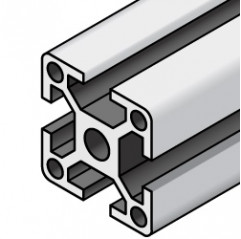 SERIE 5 - 6 mm Schlitz - SCHNITT NACH MASS Konstruktionsprofile - eloxierte Aluminium-Strangpressprofile Serie 5 (Steckplatz ...