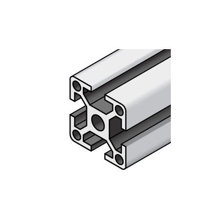 DHM Pro SERIE 6 - 8mm Schlitz - SCHNITT NACH MASS Strukturprofile - eloxierte stranggepresste Aluminiumprofile - 1