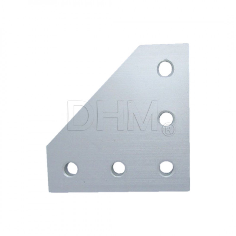 Escuadra triangular 90° Ø8 mm para perfil serie 6 Serie 6 (ranura 8) 14030211 DHM