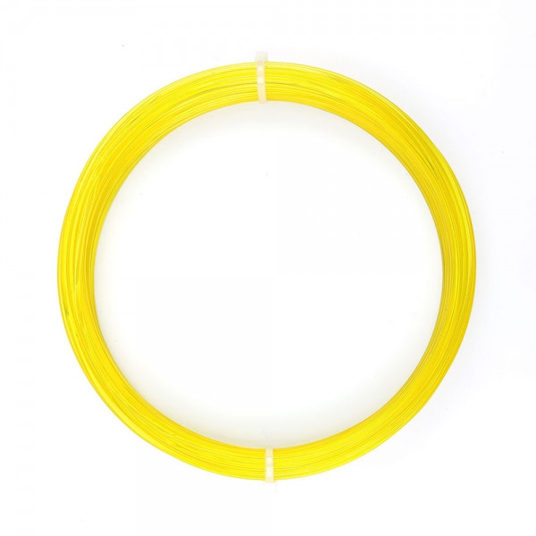 Filament PLA jaune transparent échantillon 1.75mm 50g 17m - Filamen