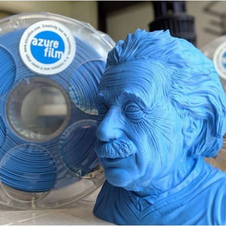 Filament PLA bleu échantillon 1.75mm 50g 17m - Filament d'impression 3D FDM AzureFilm
