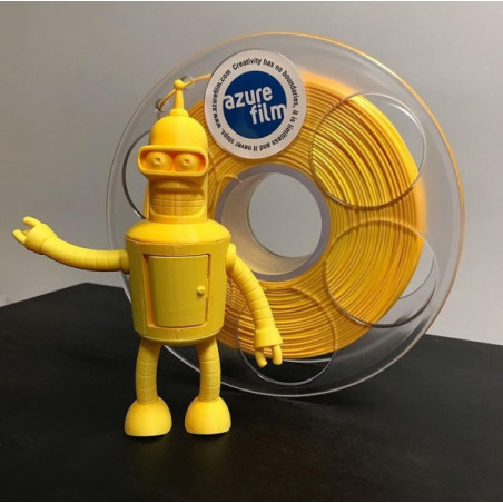 Muster gelbes PLA Filament 1.75mm 50g 17m - FDM 3D Druck Filament AzureFilm