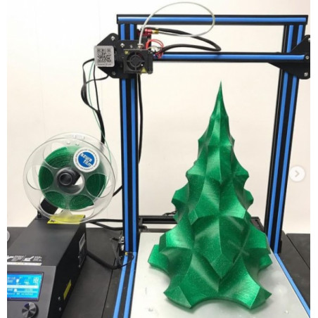 PLA Filament Sample Green Glitter 1.75mm 50g 17m - filament pour impression 3D FDM AzureFilm