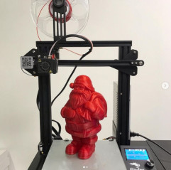 Muestra de filamento PLA rojo con purpurina 1.75mm 50g 17m - Filamento de impresión 3D FDM AzureFilm PLA AzureFilm 19280200 A...