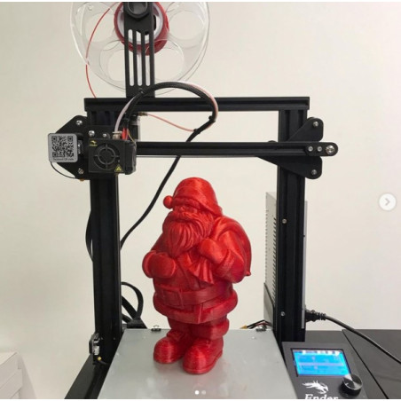 Muestra de filamento PLA rojo con purpurina 1.75mm 50g 17m - Filamento de impresión 3D FDM AzureFilm