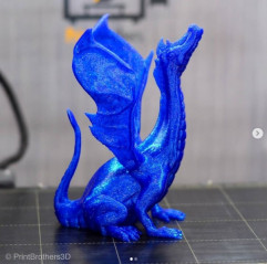 Muestra de filamento PLA azul con purpurina 1.75mm 50g 17m - Filamento de impresión 3D FDM AzureFilm PLA AzureFilm 19280201 A...