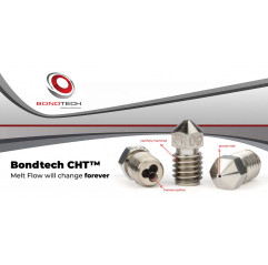 Buse en laiton revêtue de CHT, paquet de 5 - Bondtech Bondtech 19050203 Bondtech