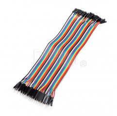 40pcs Dupont mâle à femelle 20cm couleur Jumper Fils câbles pour Arduino Breadboard Câbles Dupont 12040202 DHM