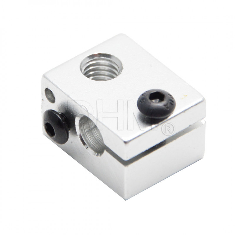 Heater aluminium block V6 - blocco estrusore - Reprap Prusa 3D printer Blocco fusore10020105 DHM