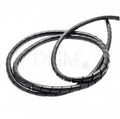 Polyethylene Flexible spiral tube Wire Wrap (for 1 meter) Ø8 mm black Spiral tube 12080203 DHM