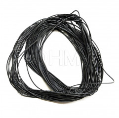 Cavo in silicone alta temperatura nero - AWG28 - black high T silicone wire - 3D Cavi Singolo isolamento12010102 DHM