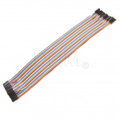 40pcs Dupont mâle à femelle 30cm couleur Jumper Fils câbles pour Arduino Breadboard Câbles Dupont 12040203 DHM