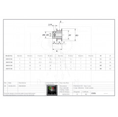 Polea dentada GT2 / 6 mm Ø5 mm 28 teeth Poleas dentadas GT2 05010103 DHM