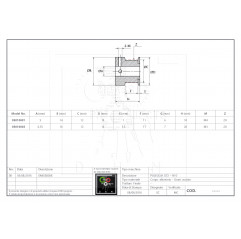 Puleggia GT2 Ø 5mm 20 denti H10 Pulegge GT205010601 DHM