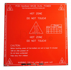 Piatto MK2b rosso 20*20 cm RISCALDATO PCB heated 12V - 24V 3d printer reprap Piani serie MK11010101 DHM