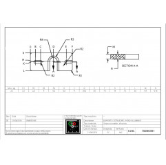 Supporto estrusore J-head alluminio Montante estrusore10080301 DHM