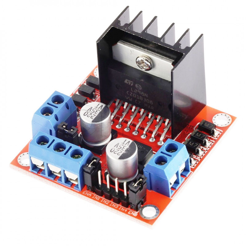 Módulo de control de pasos L298 - Motor de pasos DC L298N Arduino H-bridge Módulos Arduino 08020212 DHM