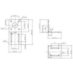 L-mount for NEMA 17 motor Nema 17 06060101 DHM