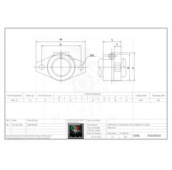 SHF12 Support en aluminium d'arbre de guidage 12 mm Supports pour arbre 01020204 DHM