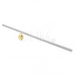 Trapezoidal rolled thread spindles TR8 pitch 2mm - 4 principles 100cm Trapezoidal screws T8 05050105 DHM