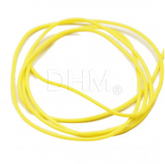 High temperature cable AWG28 per meter - YELLOW Single insulation cables 12010105 DHM
