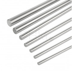AISI 304 stainless steel round shaft Ø 8 10 12 mm - 1 m long Acciaio inox AISI 304 170200-3 DHM