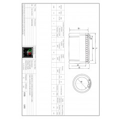 Rodamiento lineal LM3 Bujes lineales cerrados 04050101 DHM