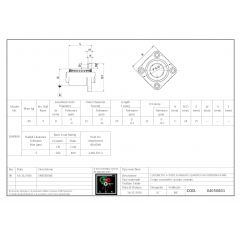 Linear bearing SQUARE flange LMK8UU Linear bushings with square flange 04050801 DHM