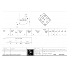 Rodamiento lineal con brida quadrada LMK8UU Casquillos lineales con brida cuadrada 04050801 DHM