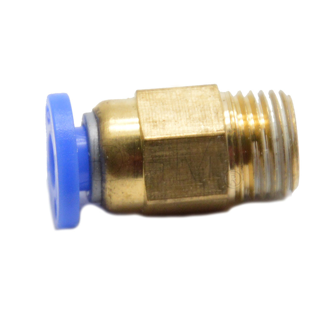 Connettori Pneumatici Push-to-Connect G3/8 Maschio - 4 Pezzi, Per Tubi OD 6mm, Ottone - Foto 4