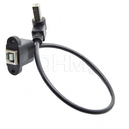 Verlängerungskabel 30 cm USB 2.0 B Stecker 90° Buchse zu 3D Computer Drucker Panel